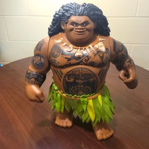 Disney Store Mega Maui Talking Singing Doll Action Figure Toy From Moana
